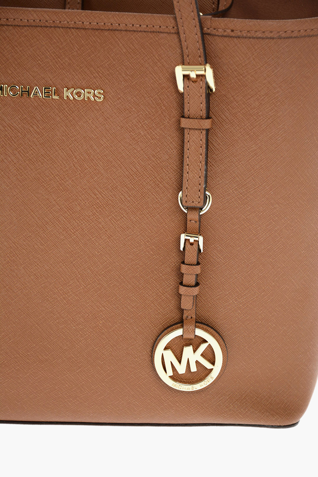 Michael Kors Leather JET SET TRAVEL Bag with Metal Logo and Charm women -  Glamood Outlet