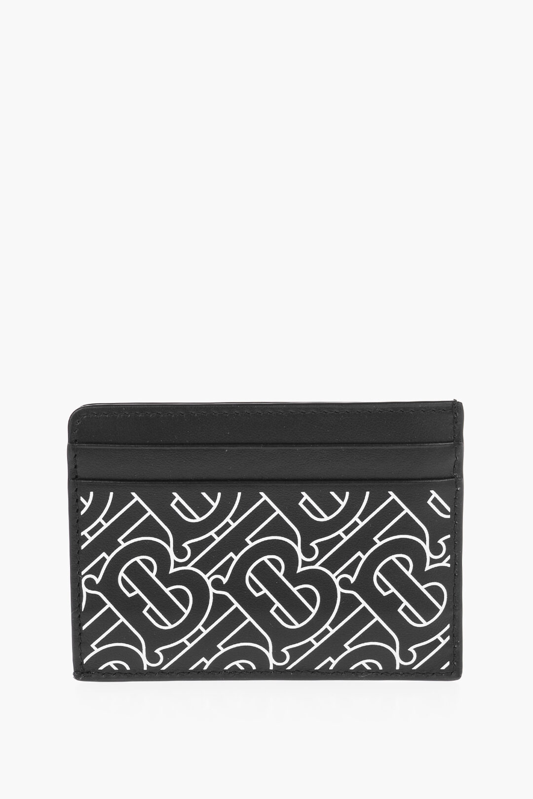 Burberry monogram leather card case on sale