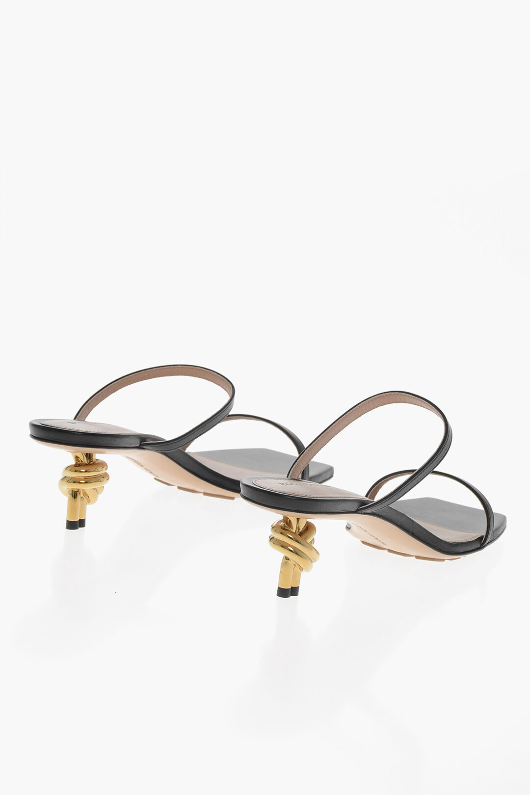 leather knot sandals