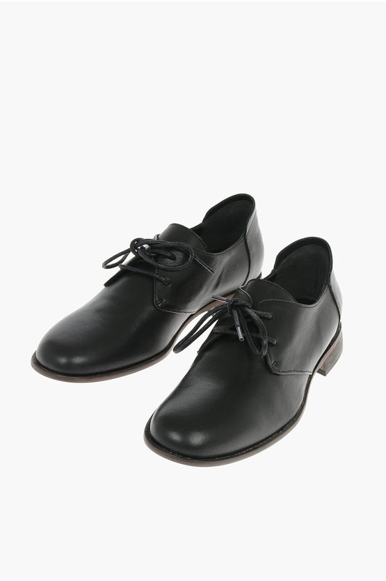 Ixos Leather Kobe Derby Shoes With Contrasting Sole In Black