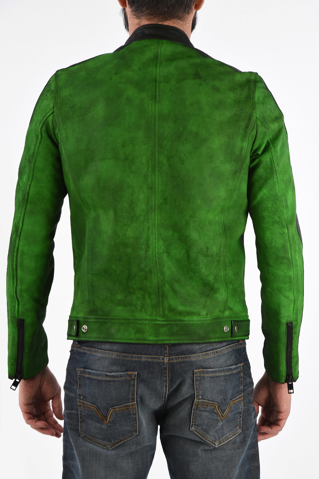 Diesel Leather L-BOY-A Jacket with Zip Closure men - Glamood Outlet