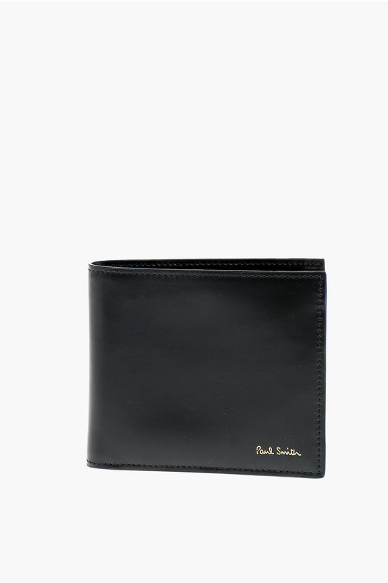 Paul Smith Leather Lady Bifold Wallet In Black