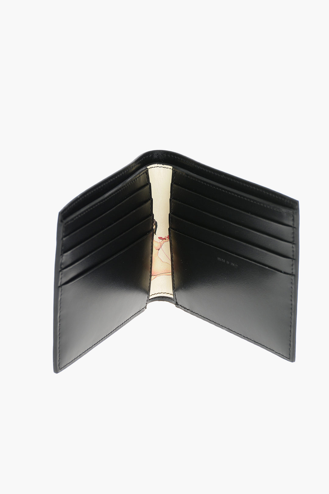 Dolce & Gabbana Large Keys Printed Bifold Leather Wallet