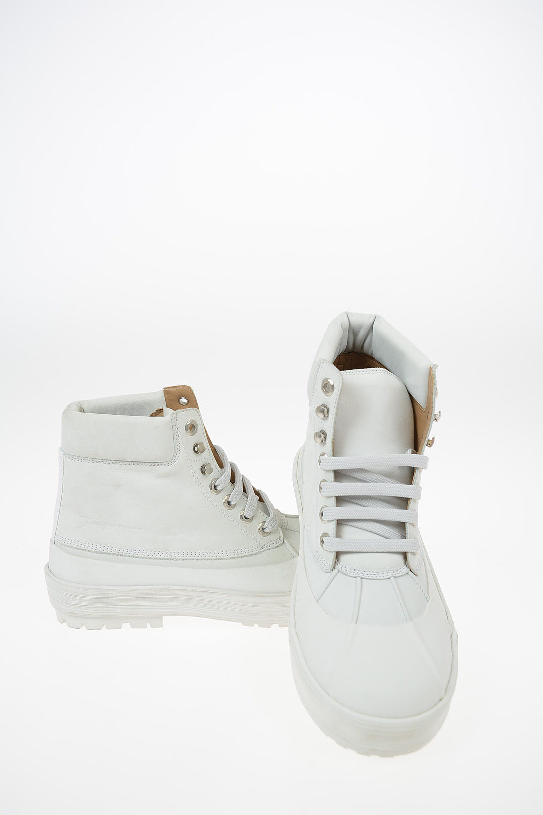Jacquemus Les Meuniers Leather Lace-up Shoes in White for Men Mens Lace-ups 