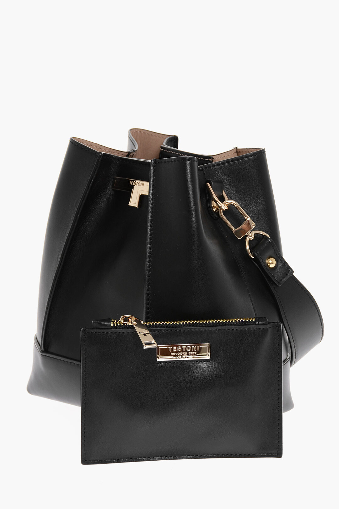 Leather LINDA Shoulder Bag with Removable Strap