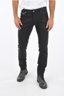 guess leather pants men