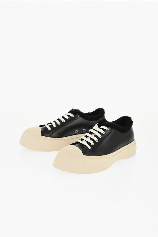 Marni Pablo Sherpa Lined Sne In Black