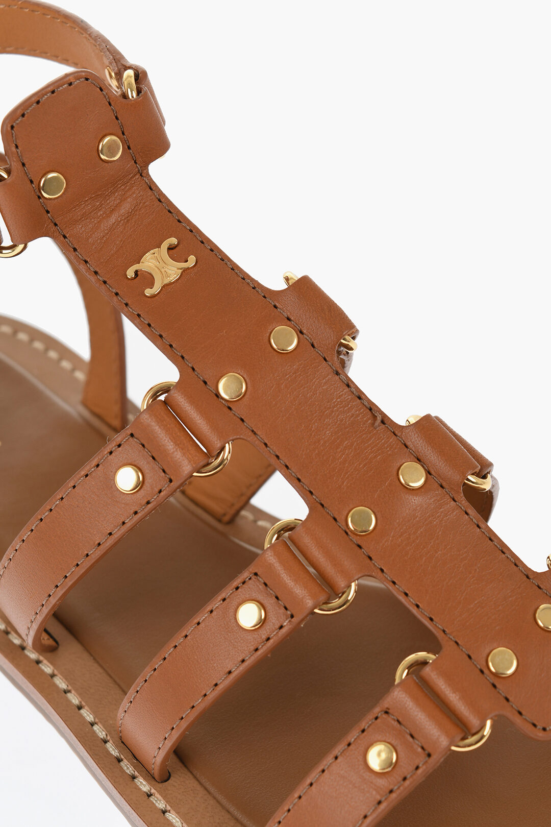 CELINE LYMPIA GLADIATOR SANDAL 関税込 スリッパ Women's Celine Lympia Gladiator in calfskin sandals | CELINE