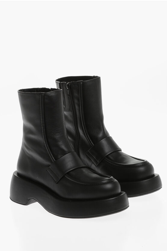 Paloma Barceló Leather Mika Ankle Boots With Zip Closure