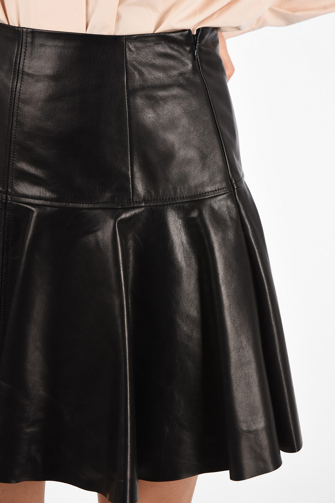 DROMe Leather Mini Circle Skirt women - Glamood Outlet