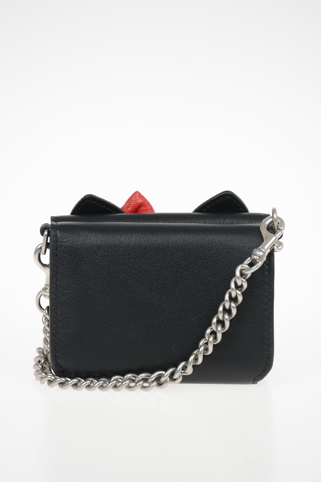 Hello Kitty Wallet with spoon shoulder bag black - gaiten