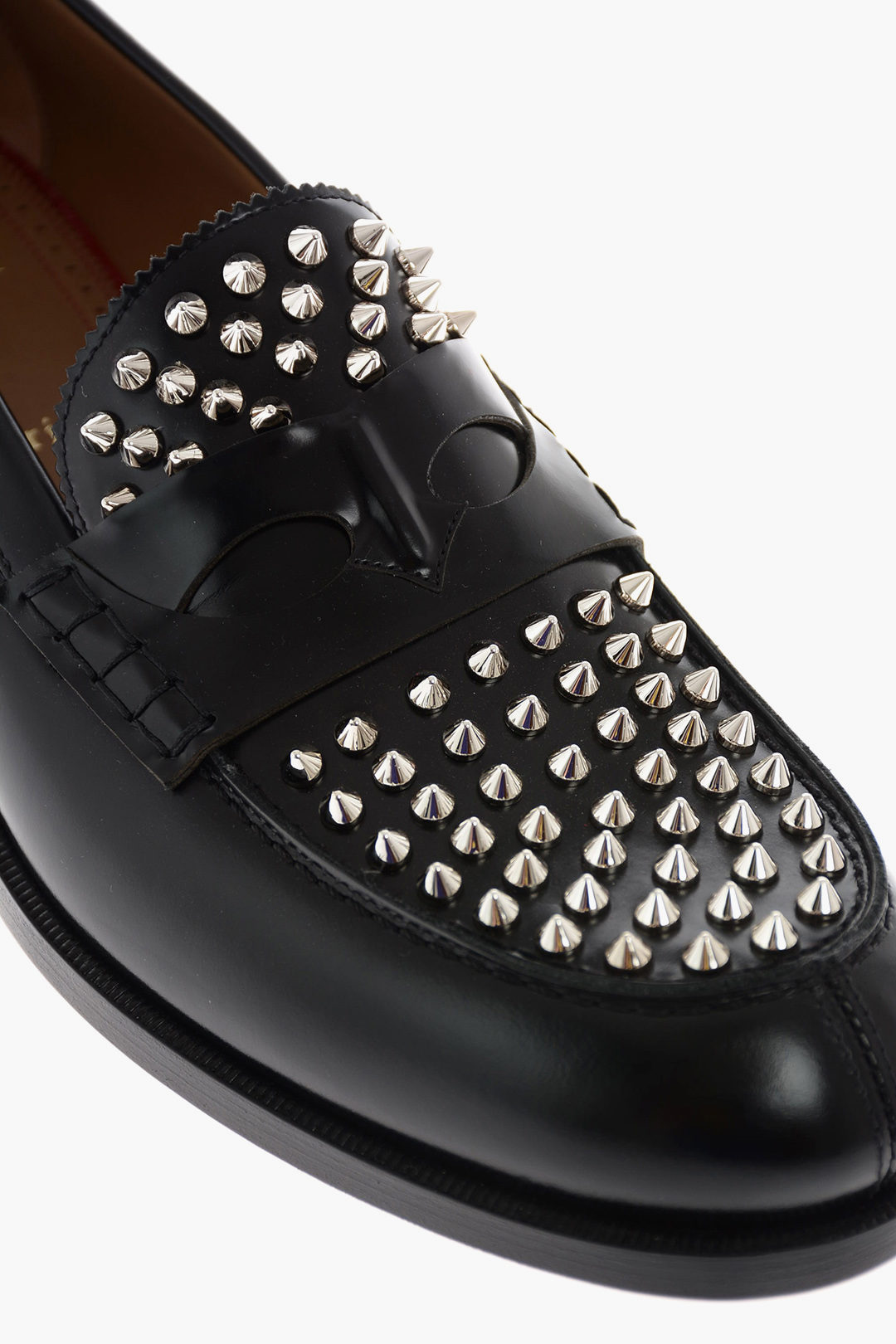 Christian Louboutin leather MONTEZUPIK loafers with studs men 