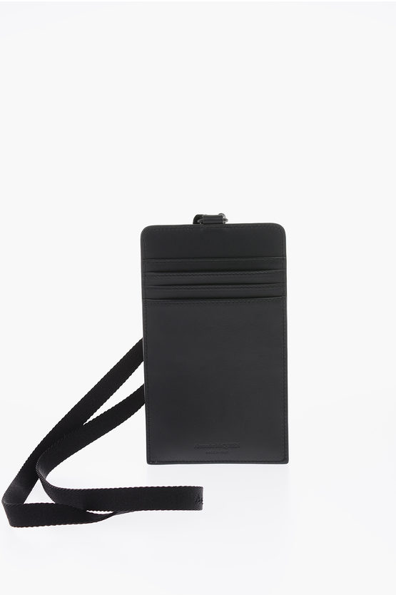 Alexander McQueen leather Neck Keychain men Glamood Outlet