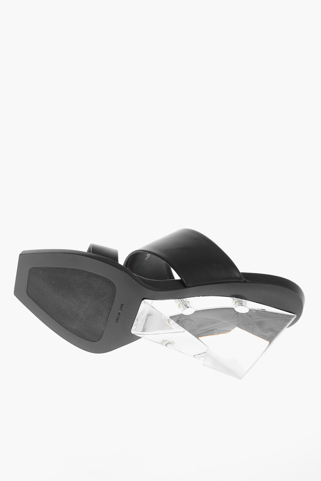 Alexander McQueen Leather NEW LUX Sandals with Plexiglass