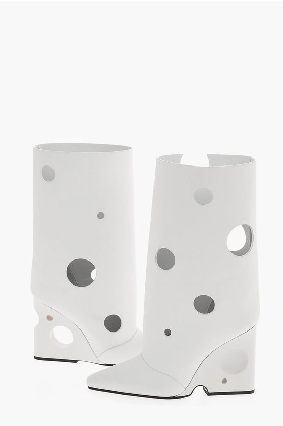 OffWhite Leather PLAIN METEOR SHOWER Boot women Glamood Outlet