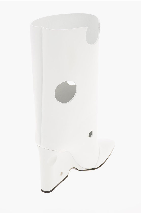 OffWhite Leather PLAIN METEOR SHOWER Boot women Glamood Outlet