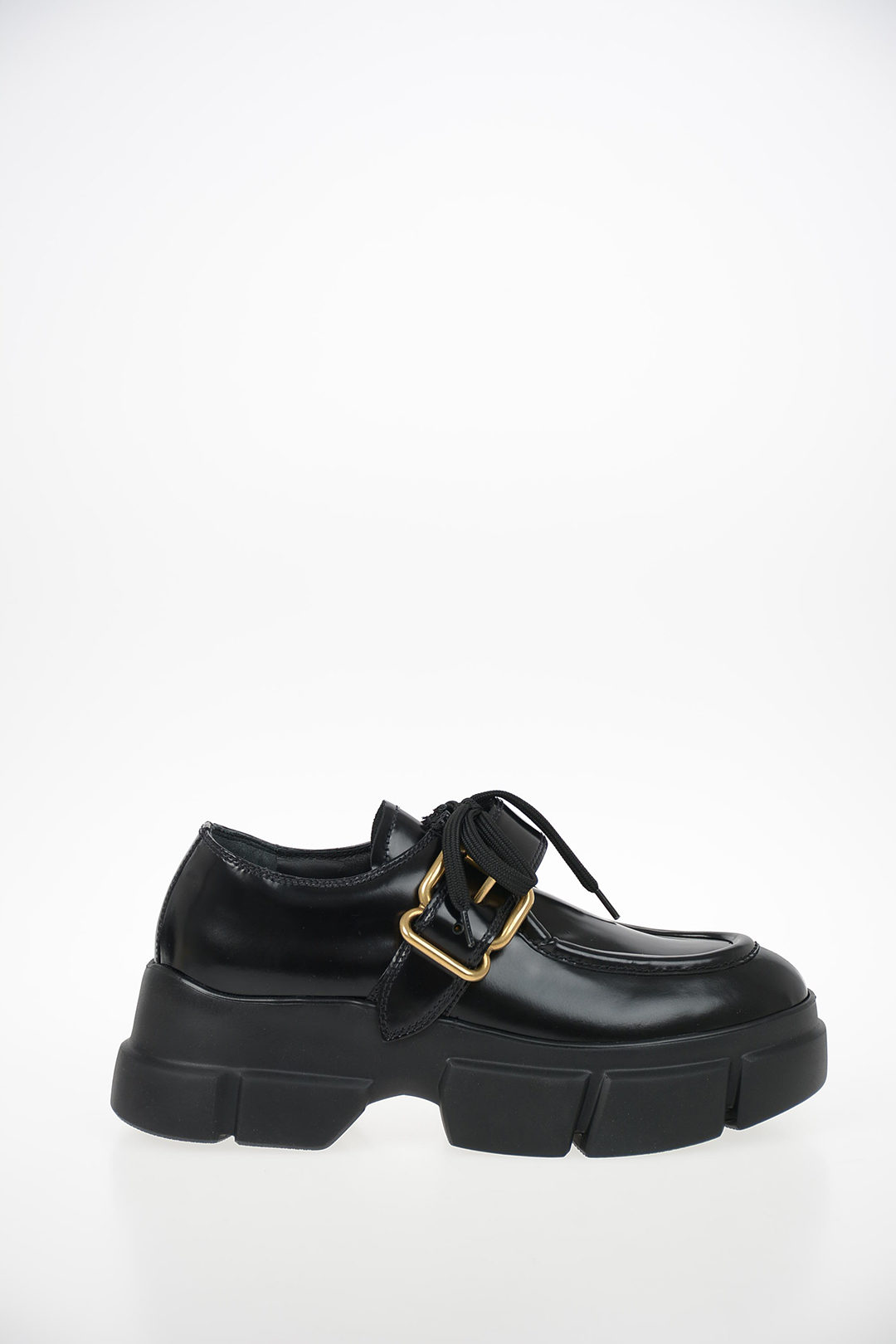 Prada Leather Platform Derby Shoes women - Glamood Outlet