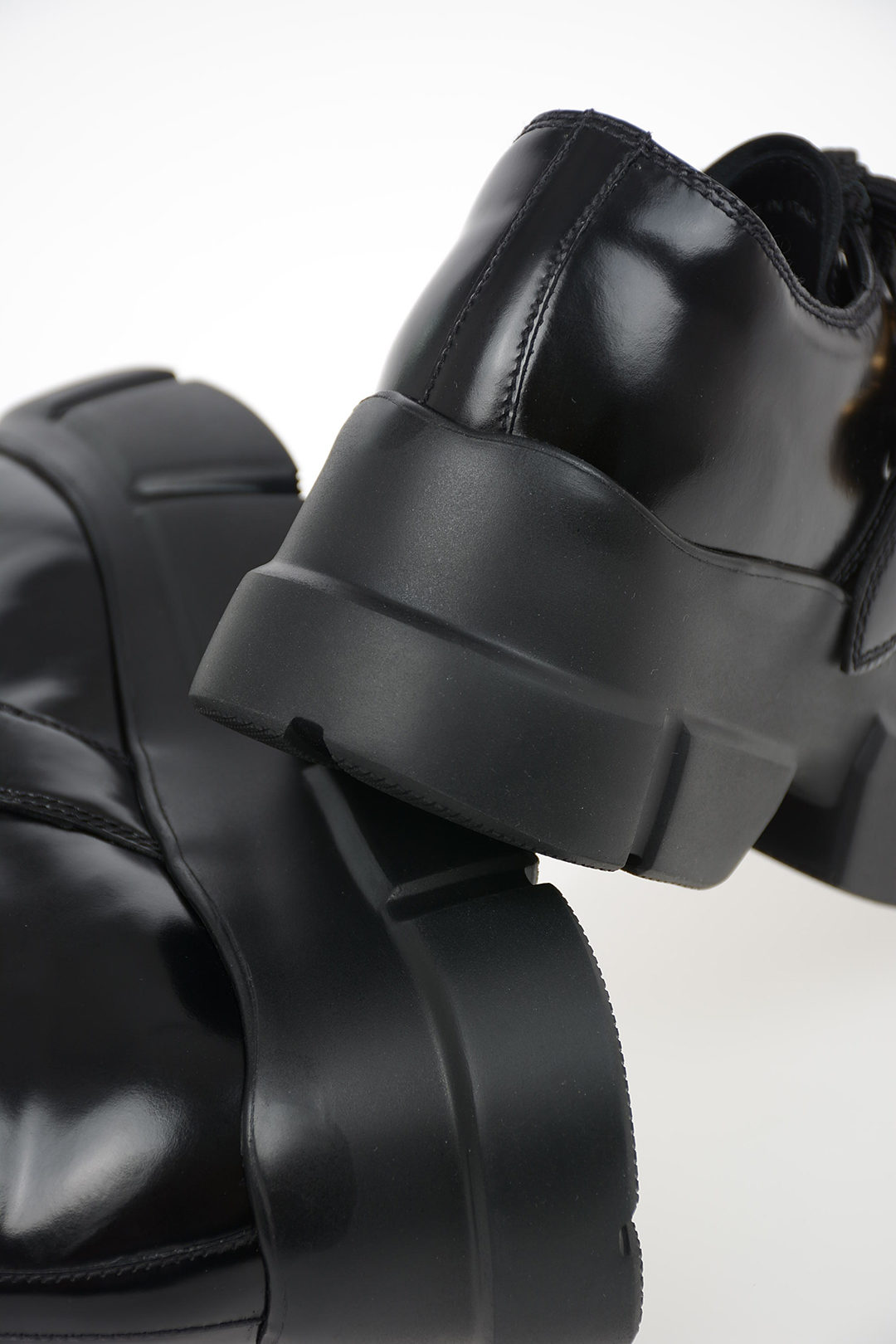 Prada Leather Platform Derby Shoes women Glamood Outlet