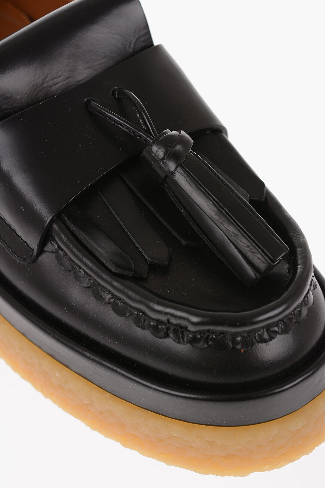 platform tassel loafers