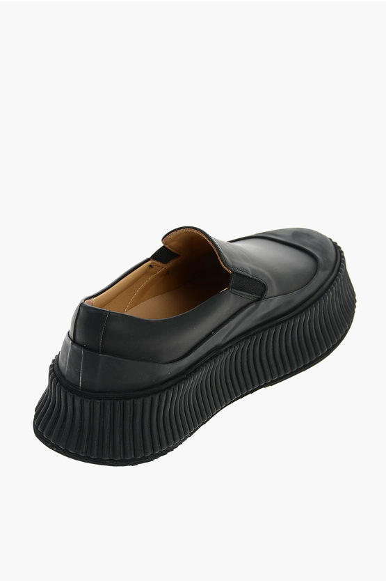 Jil Sander Leather Platform Slip On women - Glamood Outlet
