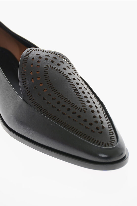 POINTED LOAFERS WITH FRINGE DETAILS