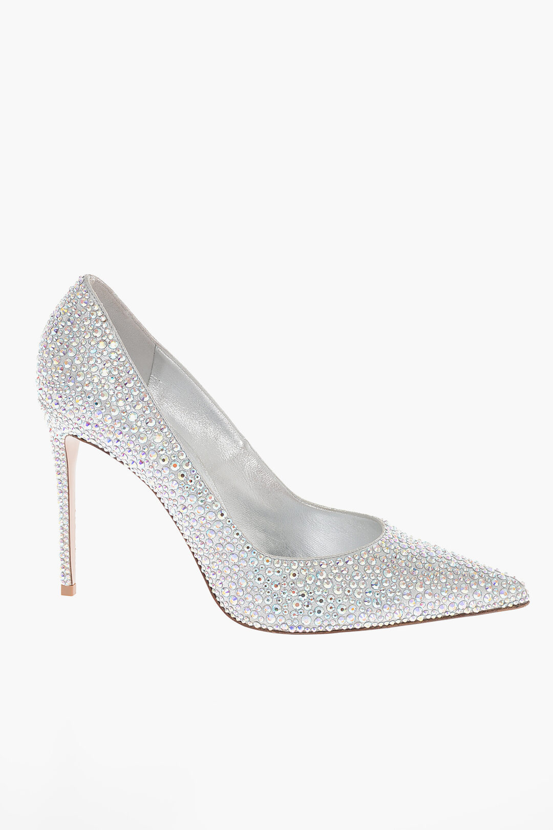 Le Silla Leather PRINCE Pumps with Rhinestones All-Over 11cm