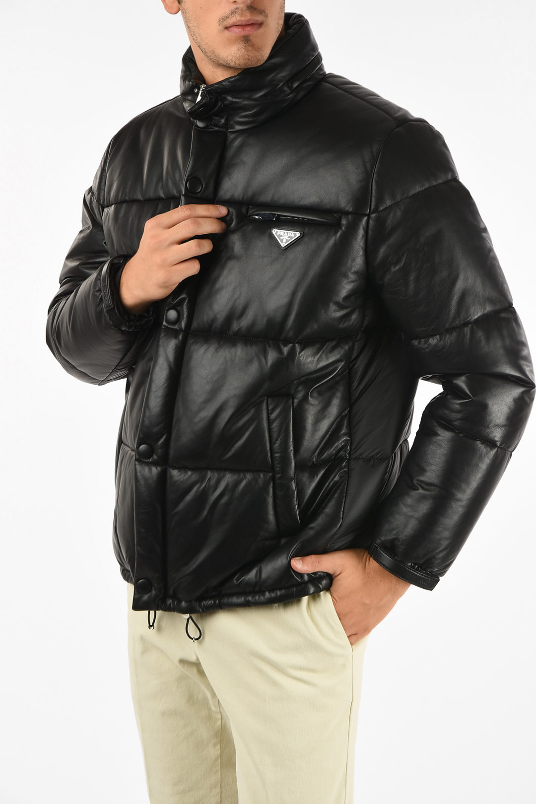 Introducir 55+ imagen prada leather jacket mens - Viaterra.mx