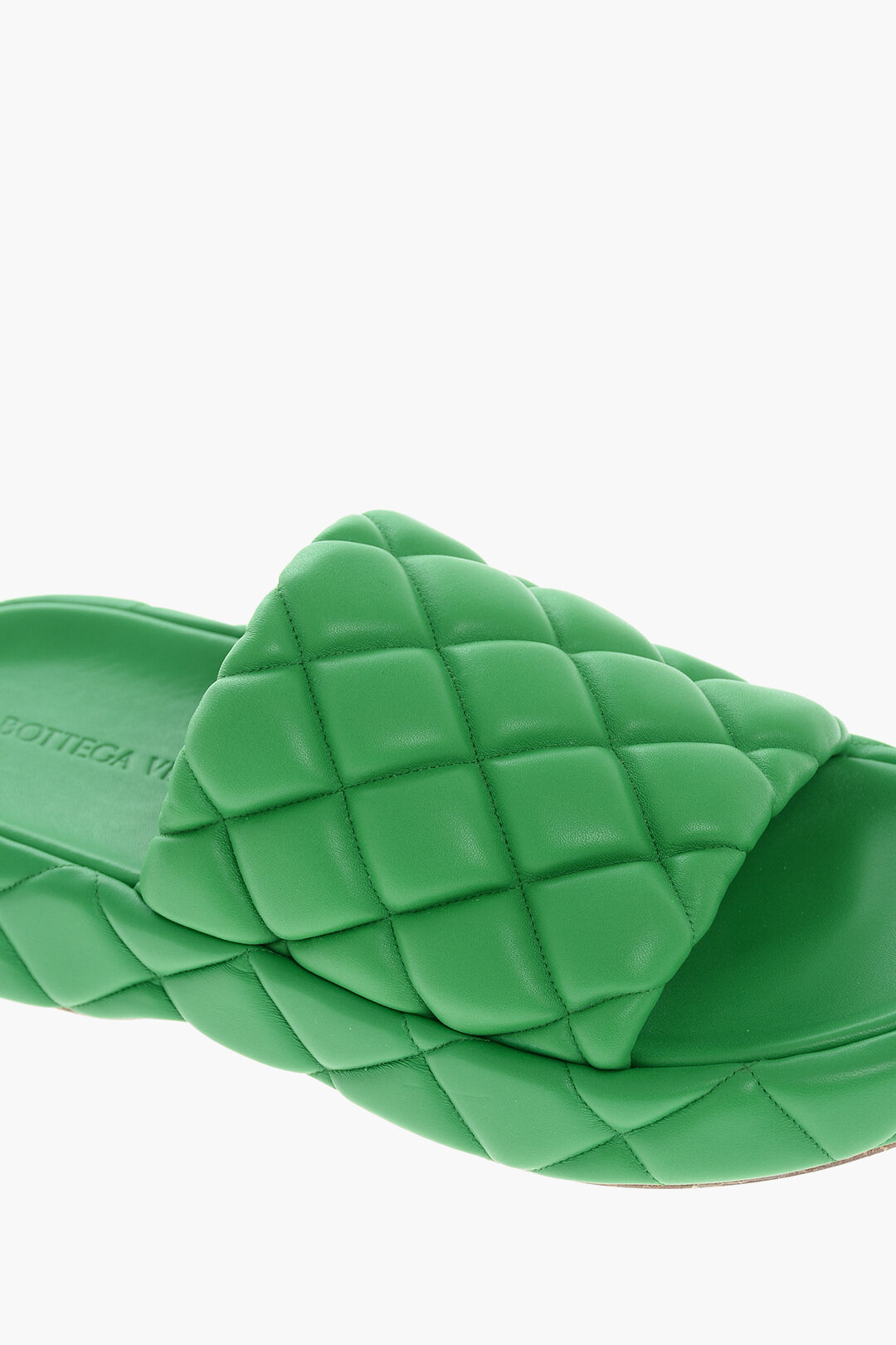 Bottega Veneta Leather Quilted Slides men Glamood Outlet