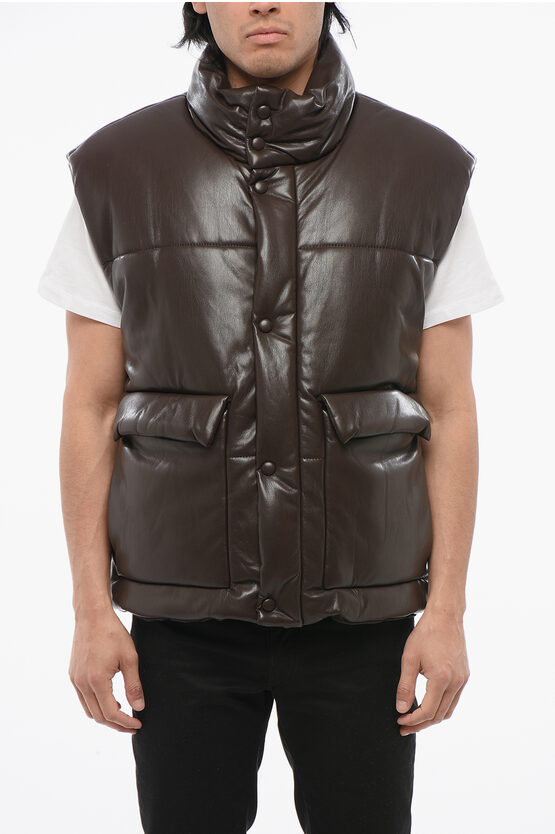 Nanushka Leather Quilted Vest