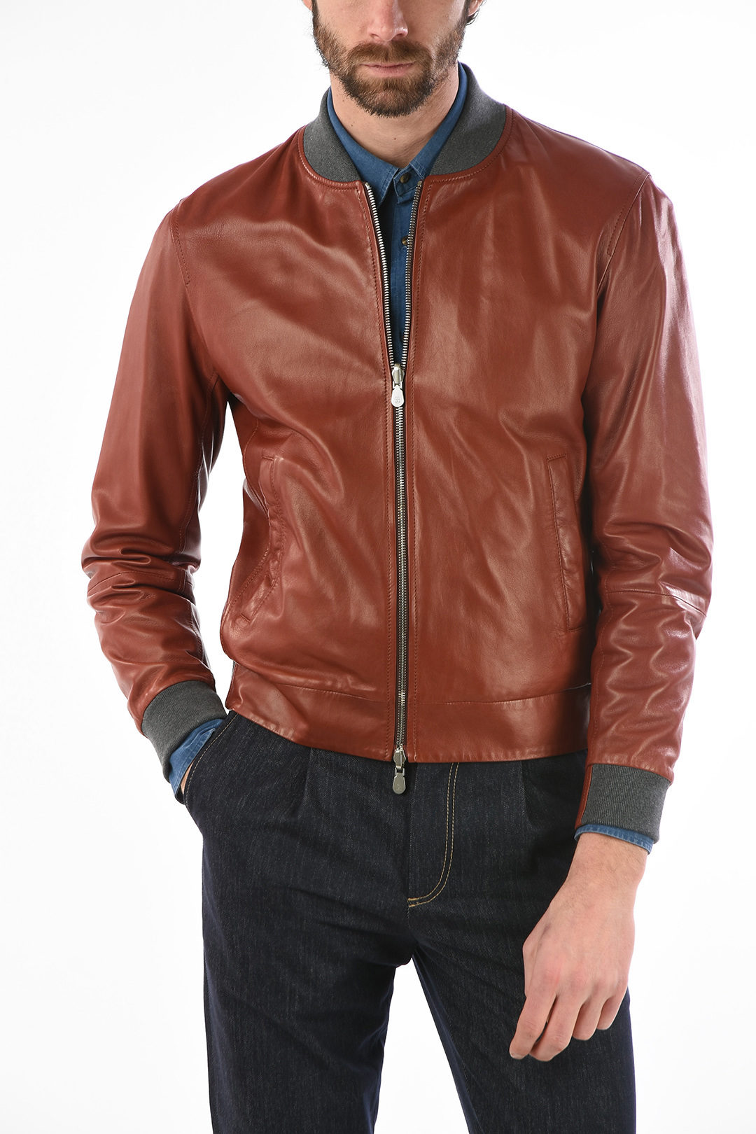 Brunello Cucinelli $5000 reversible leather jacket! Stunning! www.unae ...