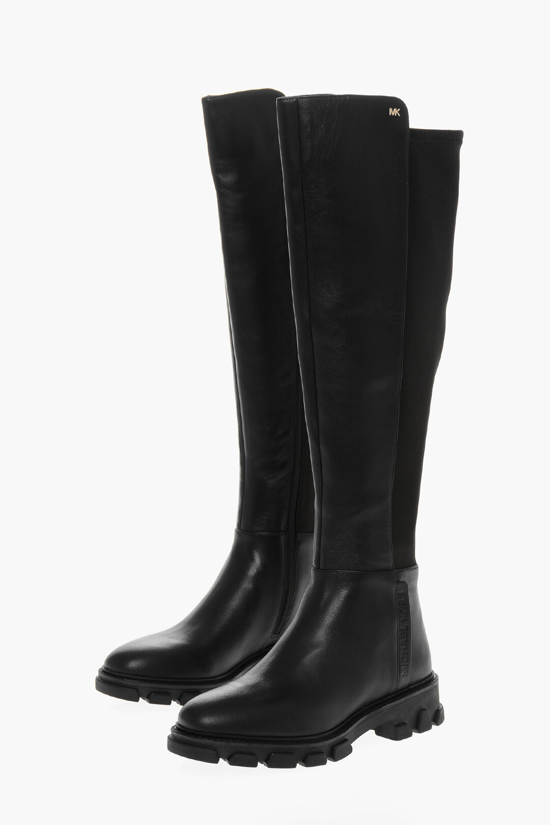 Michael Kors Leather RIDLEY Pull-On Boots with Rubber Sole women
