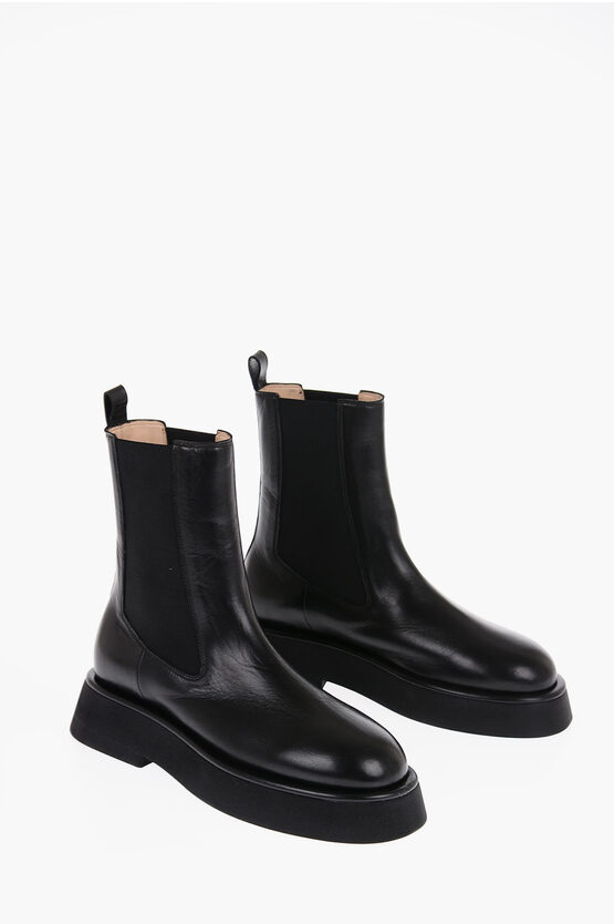 Wandler Leather Rosa Chelsea Boots In Black