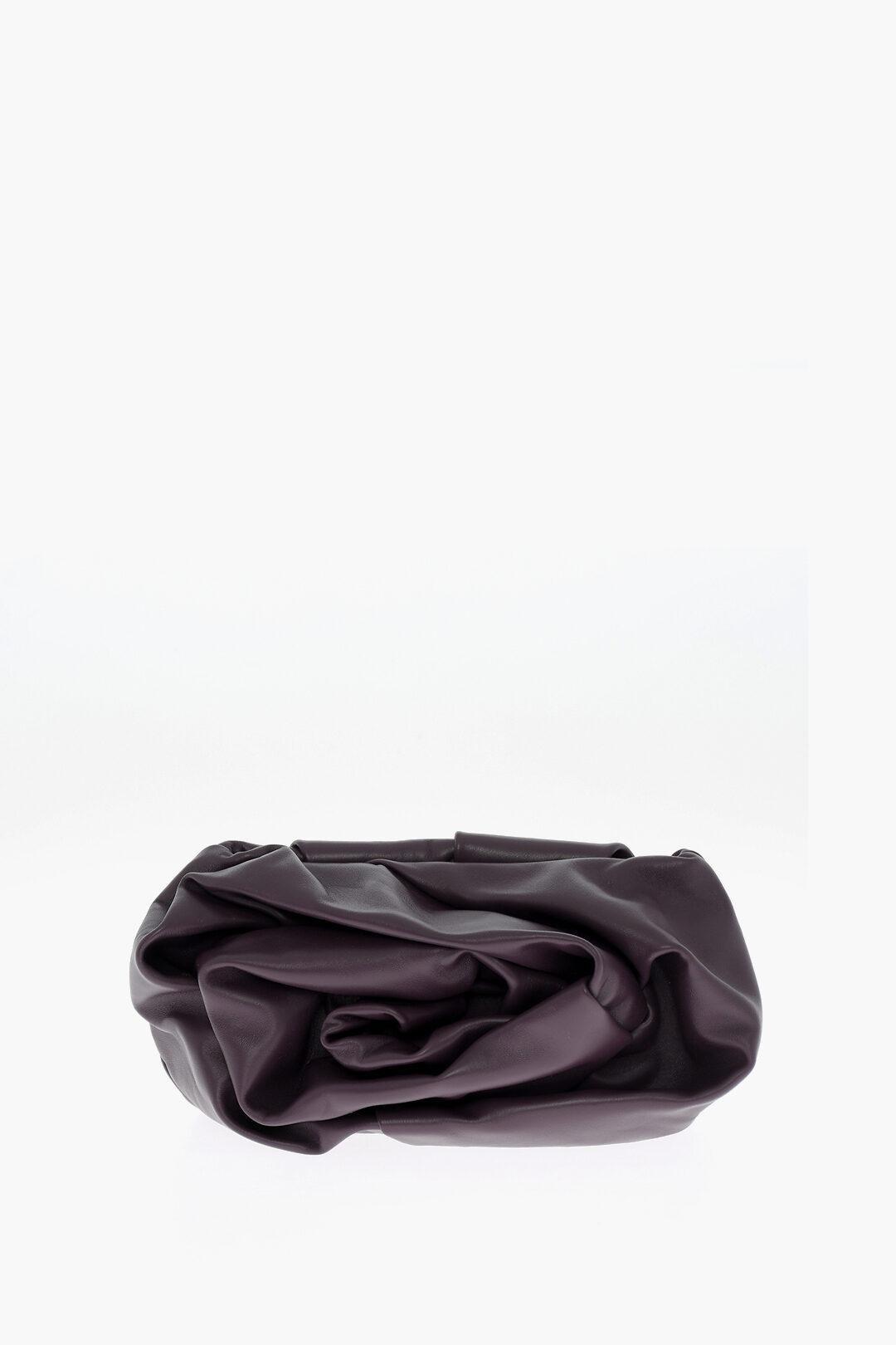 Burberry Leather ROSE Clutch with Pleated Detail women