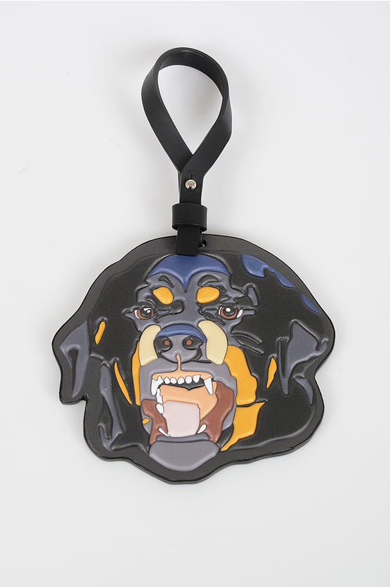 Shop Givenchy Leather Rotweiler Pendant