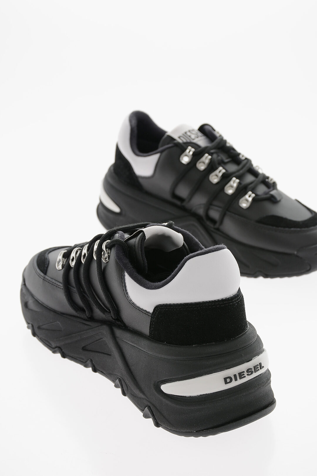 Leather S-HERBY TREK EVO Chunky Low-Top Sneakers 6cm