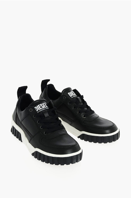 美品　DIESEL　LE RUA　LOW　レザー　ブーツ　26.0　ロゴ 黒 美品 DIESEL LE RUA LOW レザー ブーツ 26.0 ロゴ 黒 靴