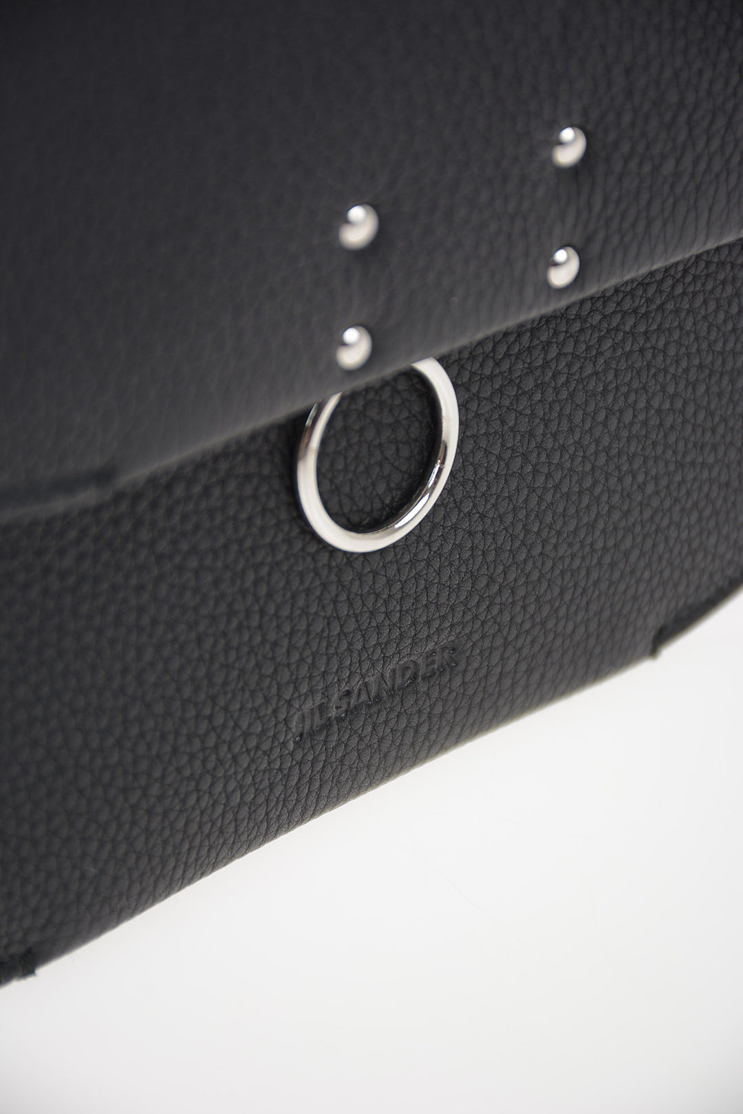 Jil Sander - Black leather saddle bag with logo J08ZH0005P5672 buy