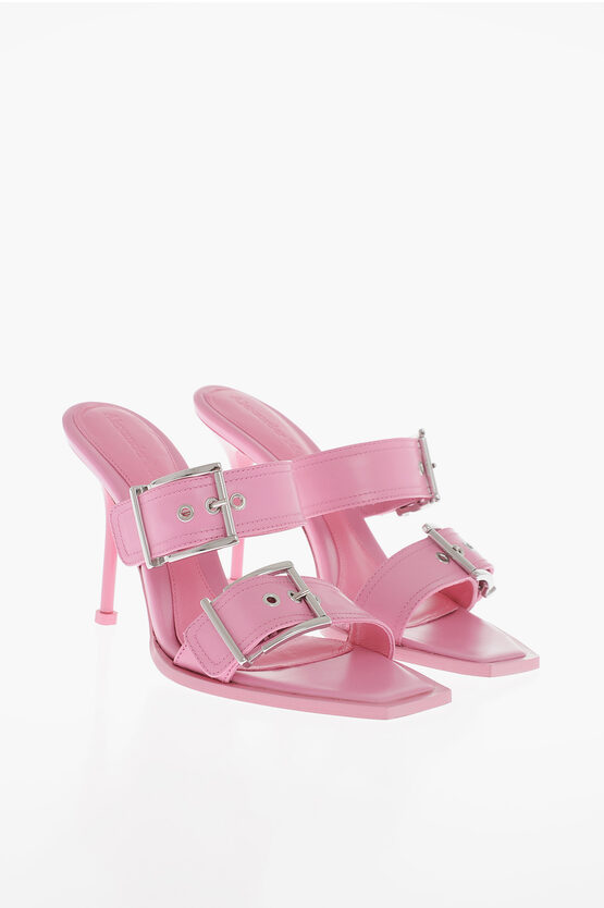 Alexander Mcqueen Alexander Mc Queen Punk Double Buckle Leather Sandals