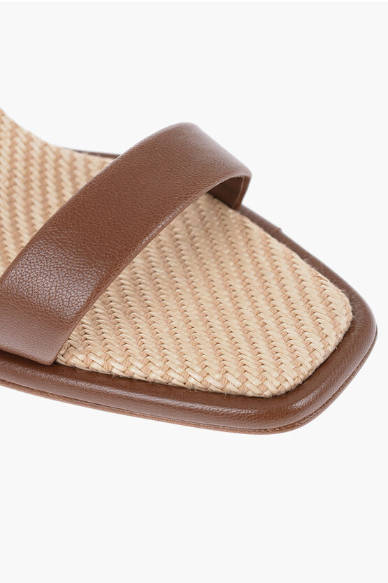 【関税&送料込】Max Mara Sandals Camel Max Mara Leather Sandals With Strap Heel 8 cm women