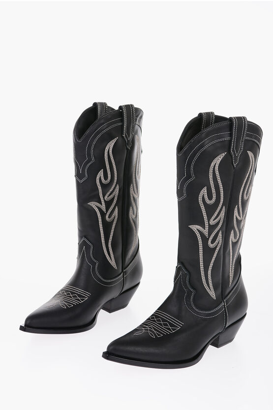 Sonora Leather SANTA FE Western Boots with Contrasting
