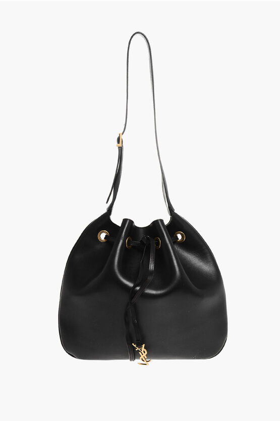 Saint Laurent Leather Shoulder Bag With Inner Clutch