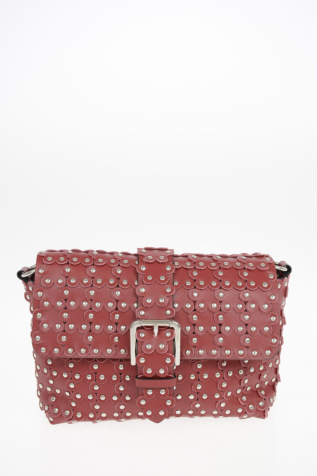 Valentino By Red Valentino Studded Floral Puzzle Calf Leather Bag NWTS $985