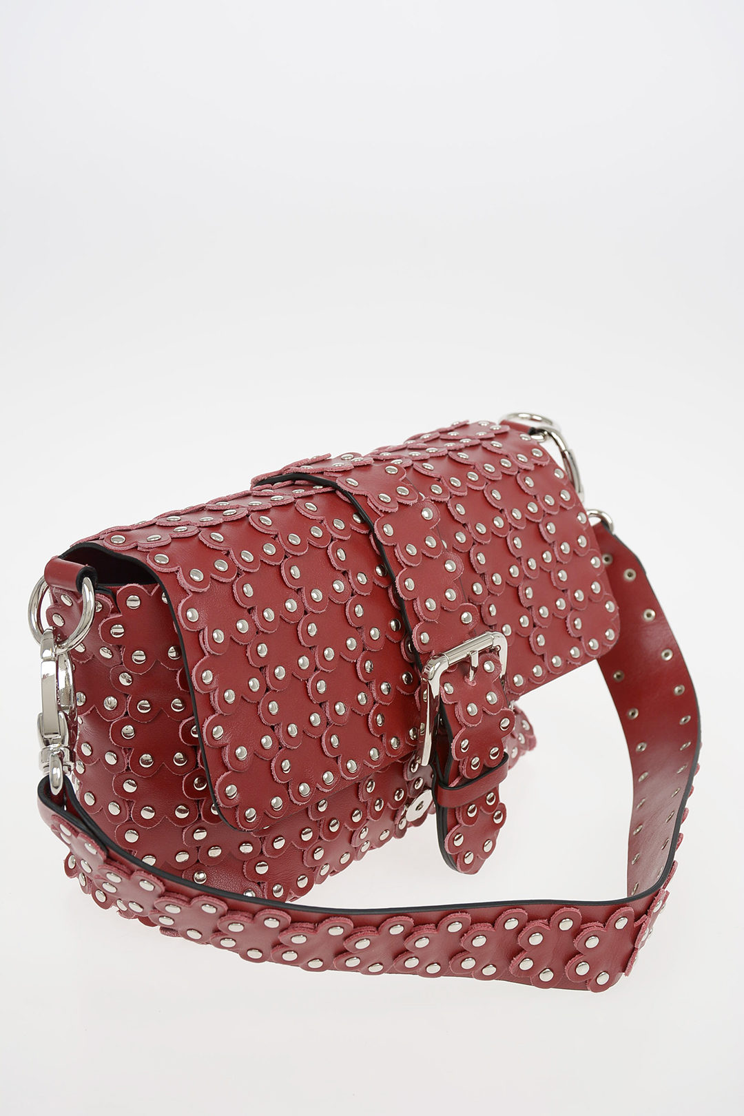 Valentino Brown VRing Leather Shoulder Bag Red Pony-style calfskin  ref.213629 - Joli Closet