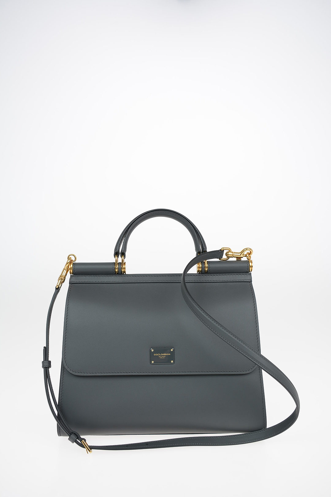 Sicily leather crossbody bag Dolce & Gabbana Black in Leather