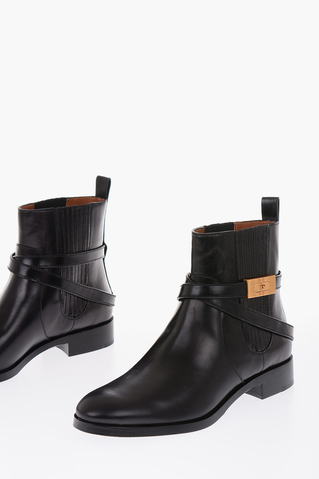 Tory Burch leather SIERRA Chelsea boots women - Glamood Outlet