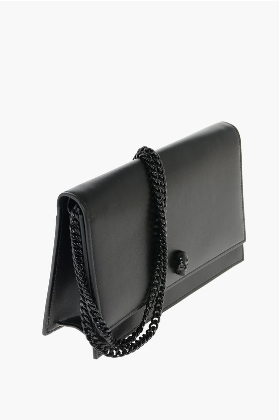 Alexander McQueen Leather SKULL Shoulder Bag with Chain women Glamood