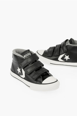 Converse Star Player All Star Velcro Piel Blanca