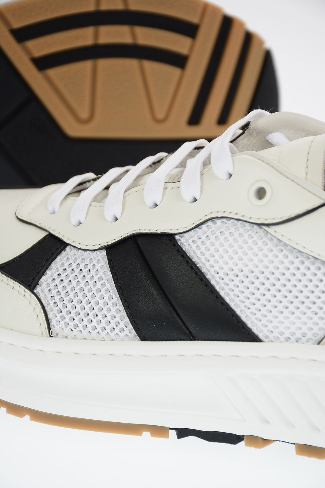 Bottega Veneta Leather SPEEDSTER Sneakers with Mesh Details Bottega Veneta Leather SPEEDSTER Sneakers with Mesh Details