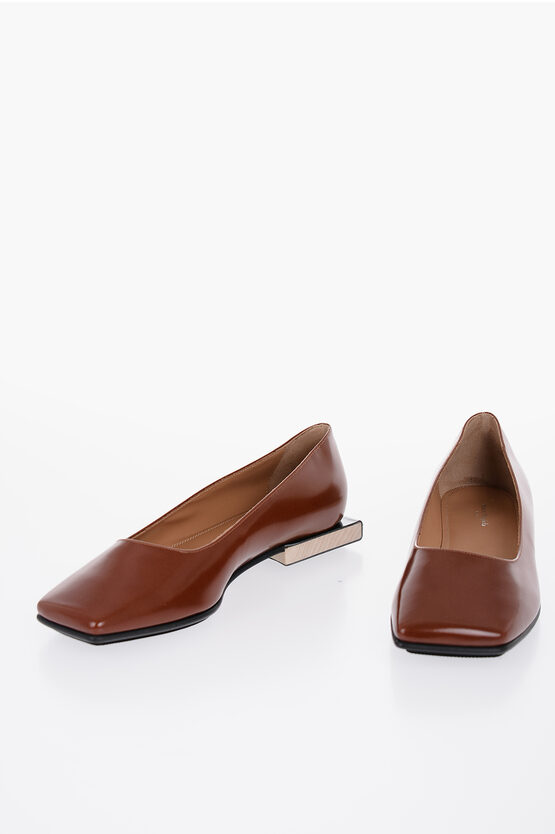 Leather Squared-Toe… - image