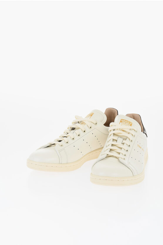 Adidas Originals Leather Stan Smith Low-top Sneakers With Golden Effect Logo In Animal Print